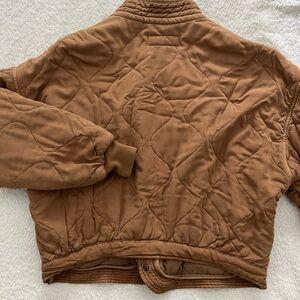 Blanc NYC cropped quilted jacket